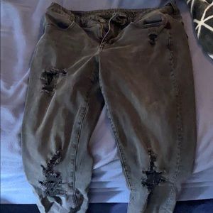 Size 12 American Eagle Black Wash Super Stretch